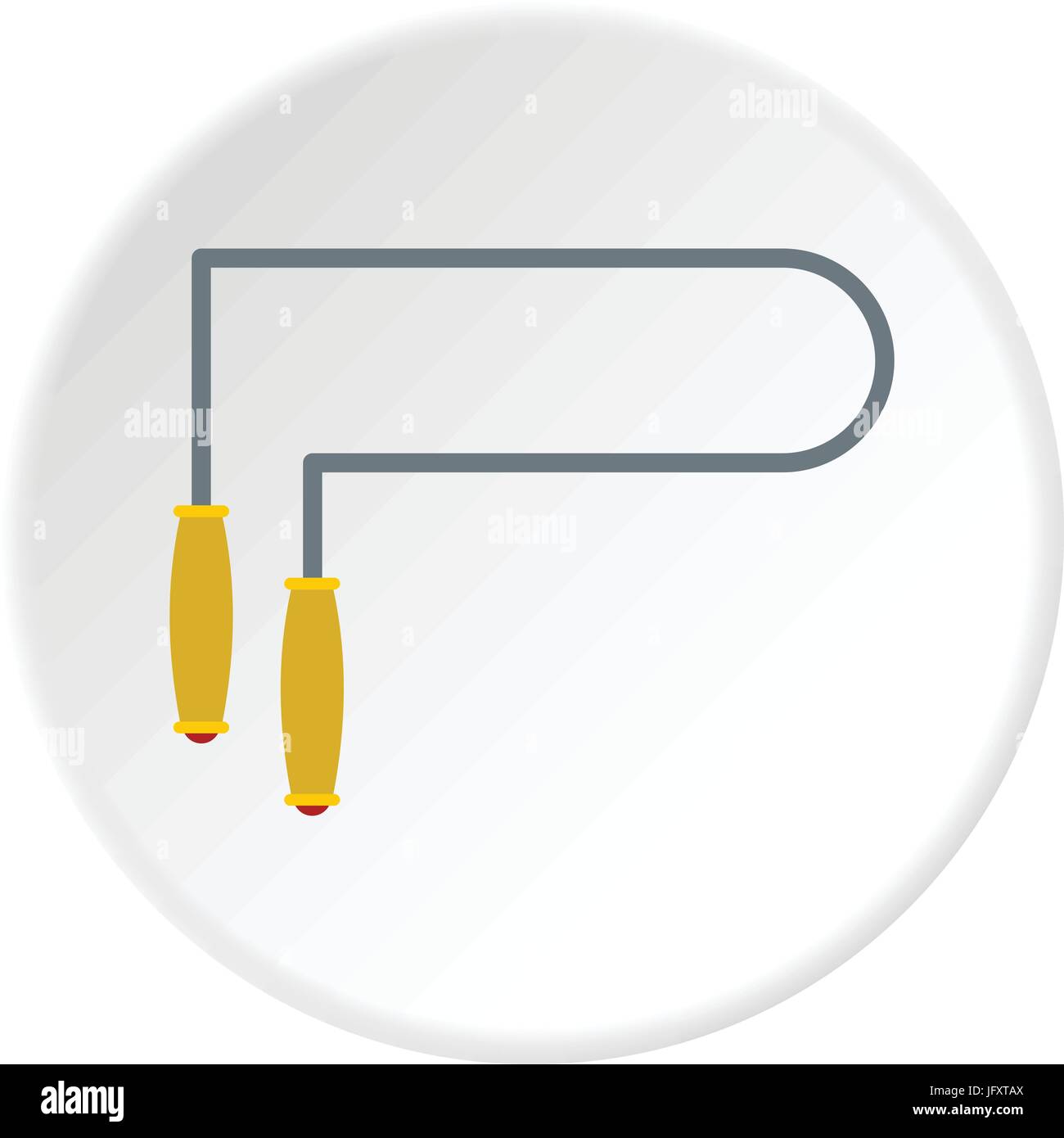 Jump rope icon circle Stock Vector