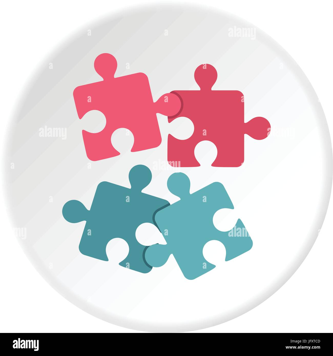 Jigsaw puzzles icon circle Stock Vector Image & Art - Alamy
