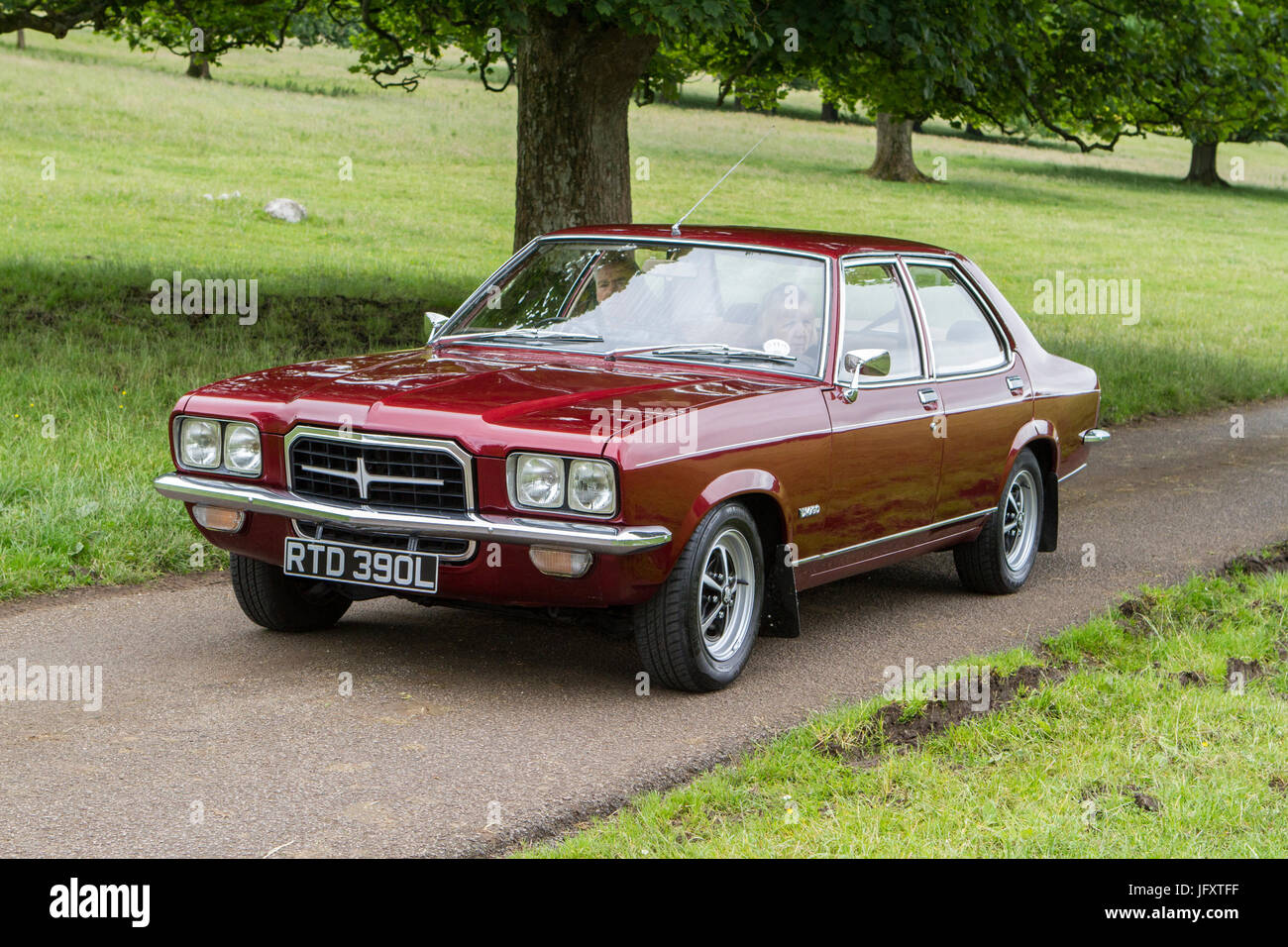 RTD390L red Vauxhall Victor Mark Woodward Classic Events, 400 classic cars, vintage vehicles. Stock Photo