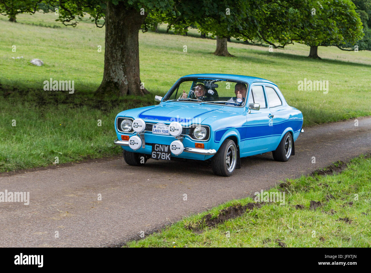 Mark Woodward Classic Events, one of 12 shows held at different locations across the country and features over 400 classic cars, vintage vehicles. Stock Photo