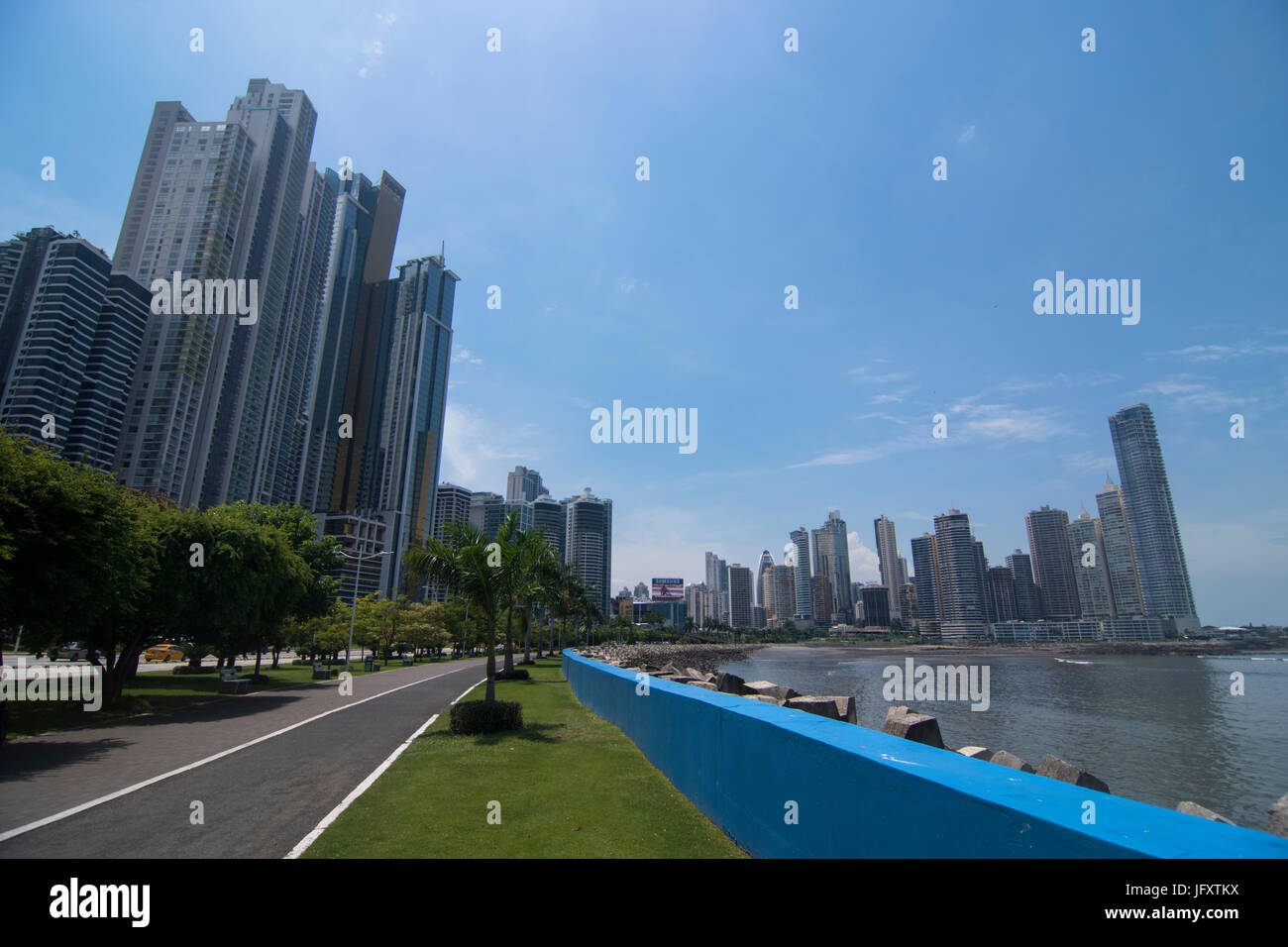 High rise buildings in Panama City, Panama Stock Photo