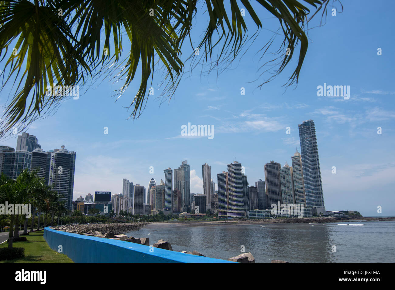 High rise buildings in Panama City, Panama Stock Photo