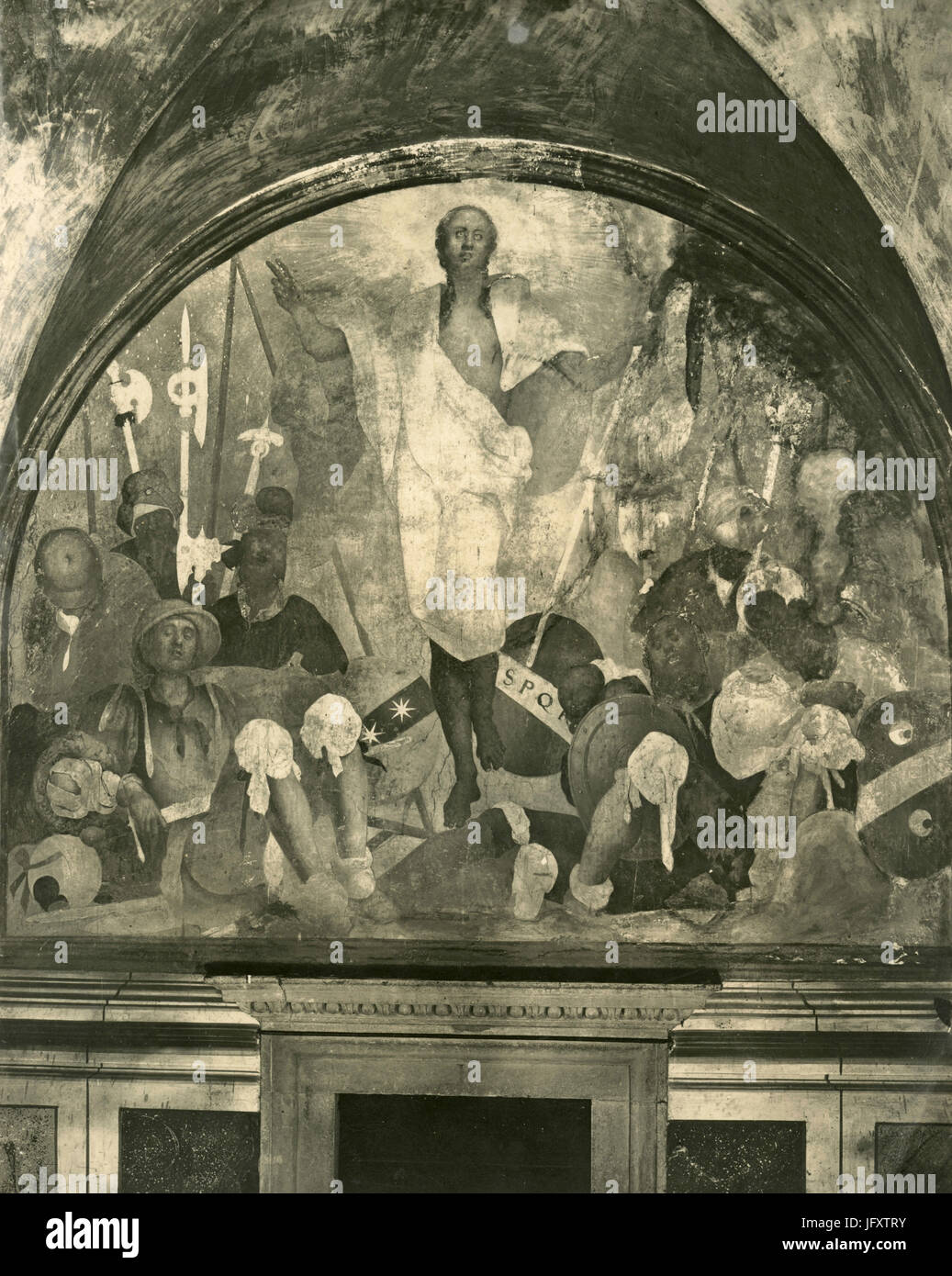 The Resurrection, painting by Pontormo, Certosa, Florence, Italy Stock ...