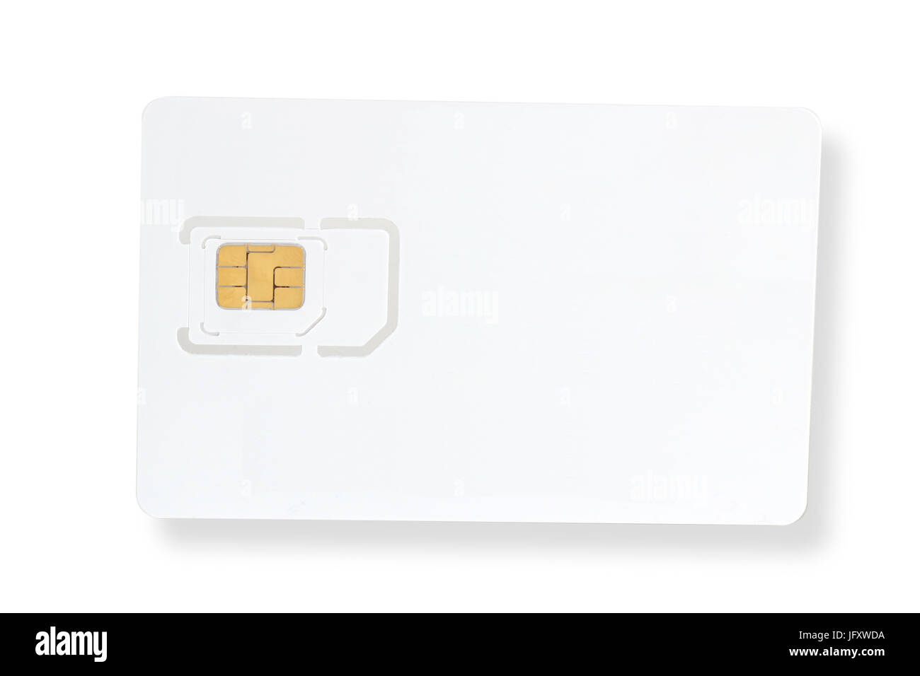 White sim card isolated on white background Stock Photo Alamy