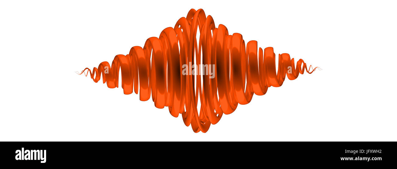 3d rendering of an orange abstract on white background Stock Photo - Alamy