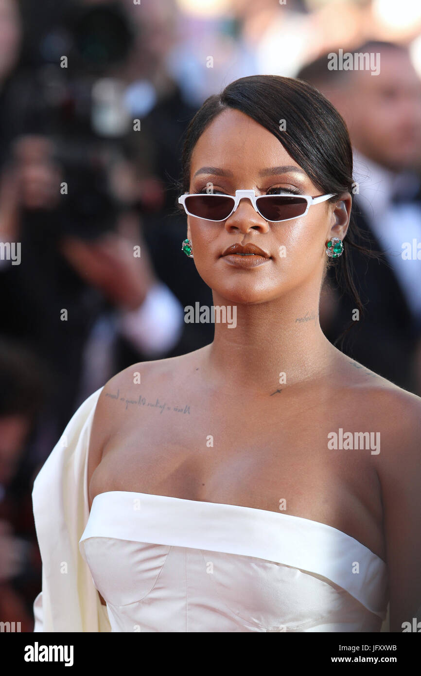 Rihanna Attends The Okja Screening During The 70th Annual Cannes Film Festival At Palais Des 7508