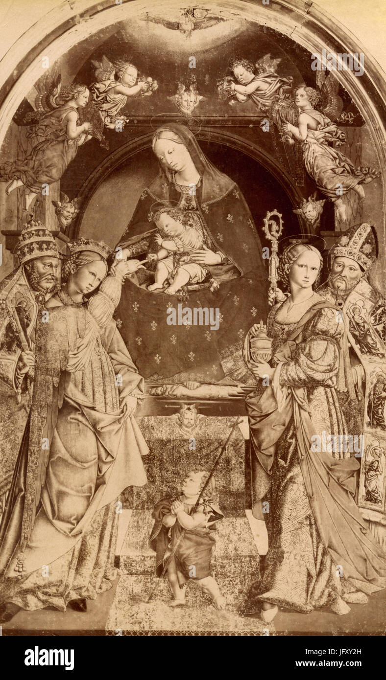 Marriage of Saint Catherine, painting by Bernardino di Mariotto ...