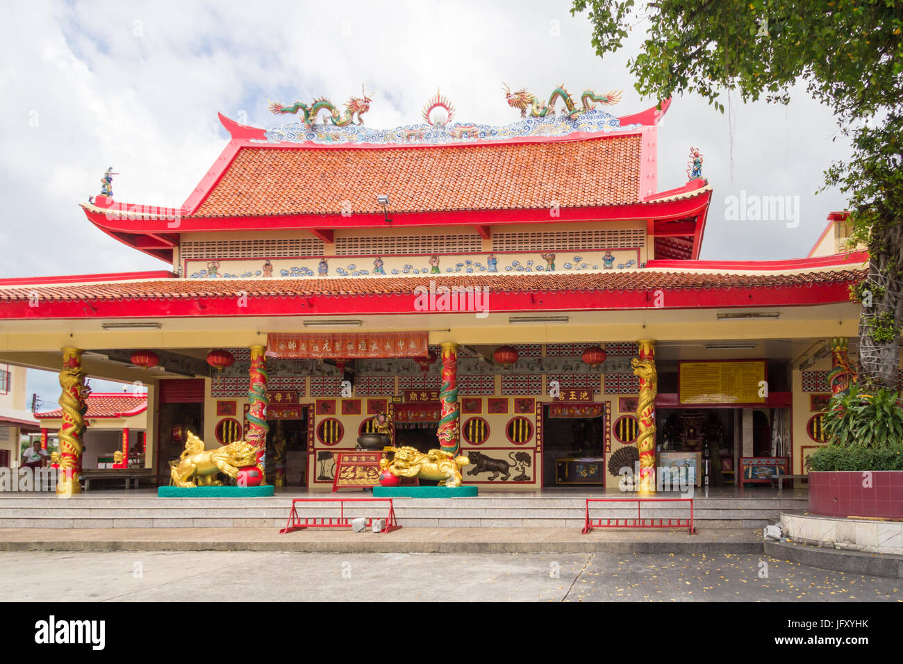 Bang Neow Chinese temple, Phuket Town, ThailandBang Neow temple Stock Photo