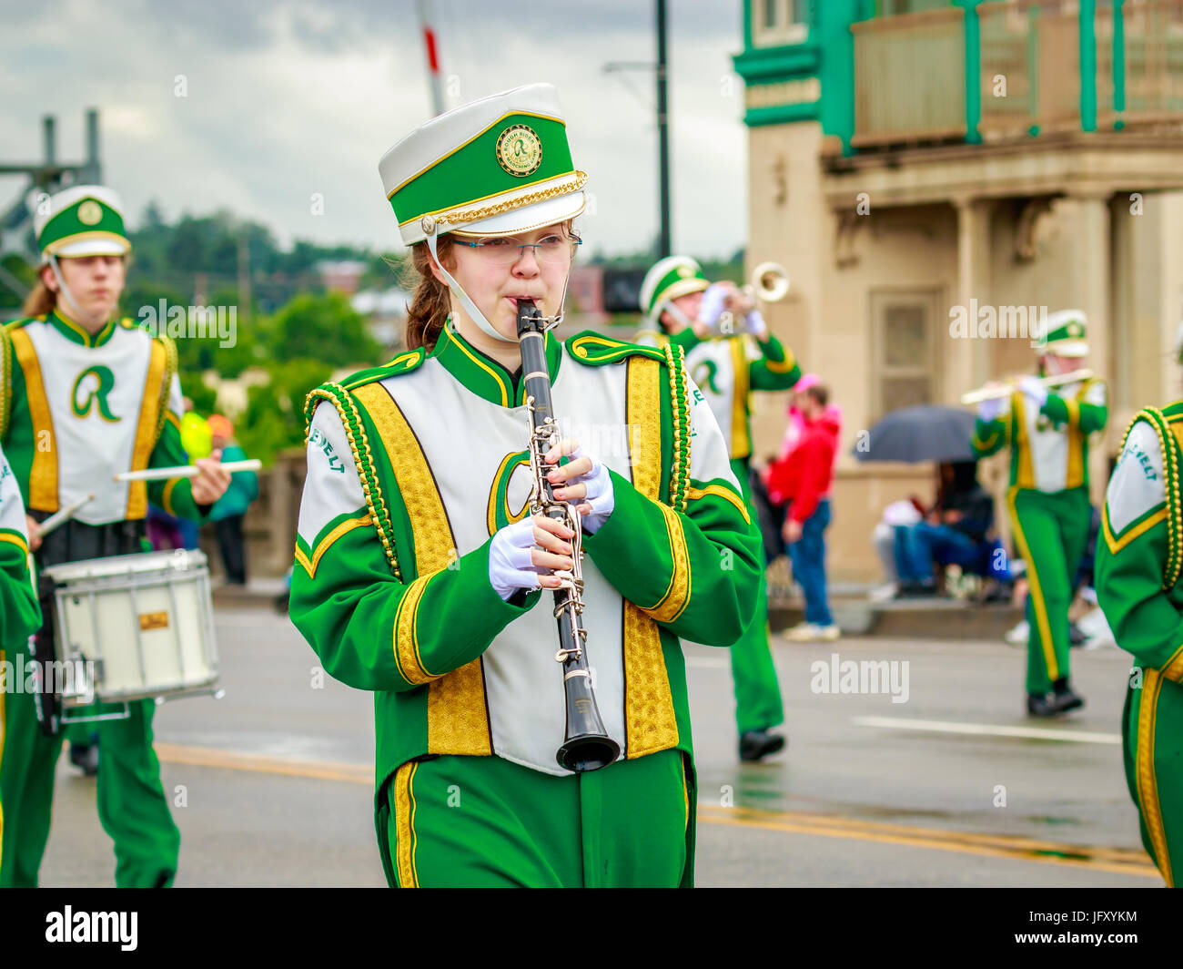 Portland, Oregon, USA June 10, 2017 Roosevelt High School Marching