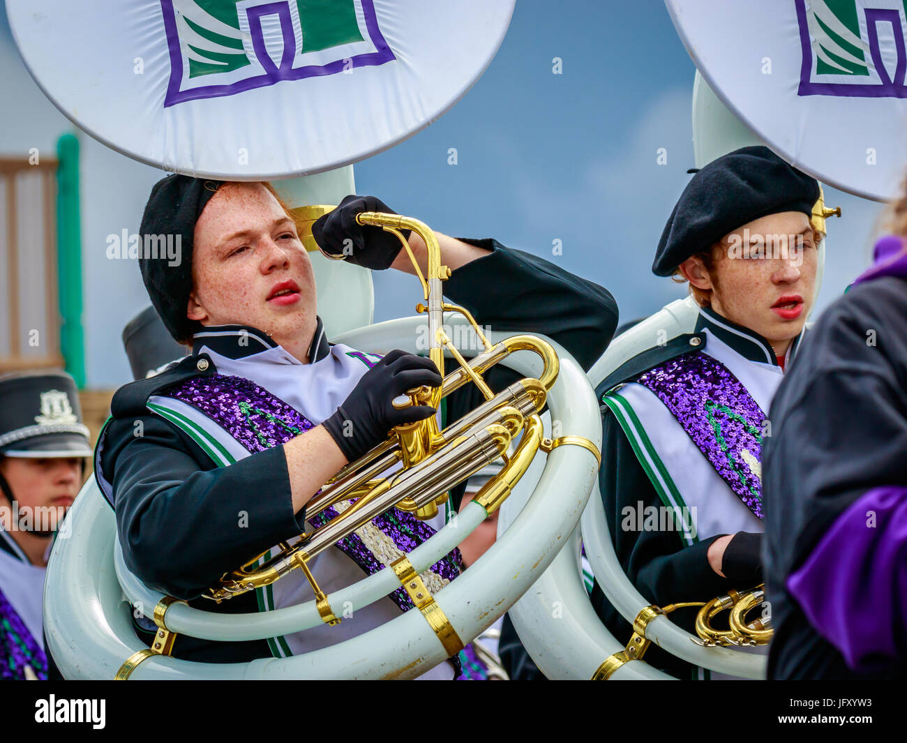 Portland, Oregon, USA June 10, 2017 Heritage High School Marching