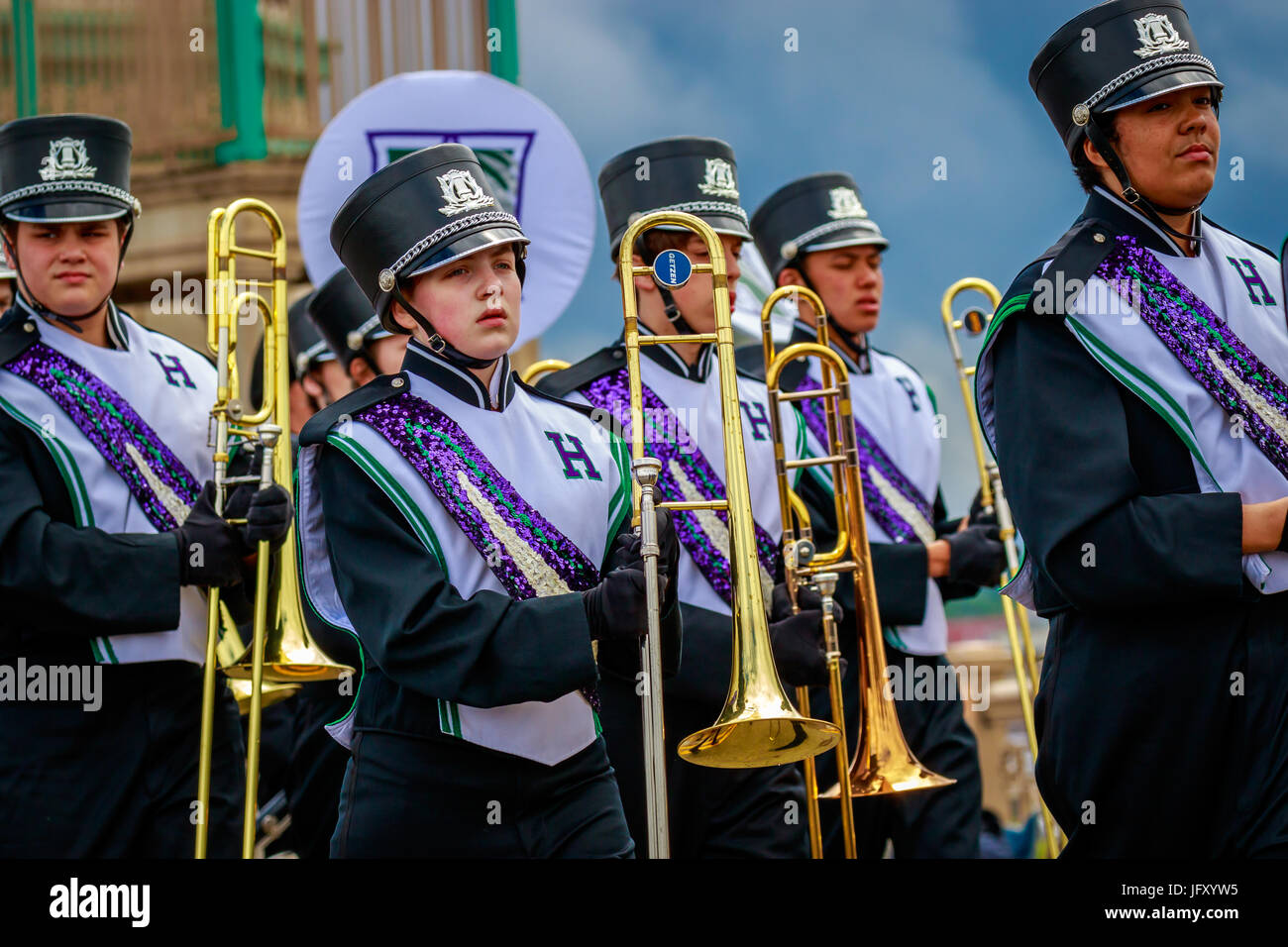 Portland, Oregon, USA June 10, 2017 Heritage High School Marching