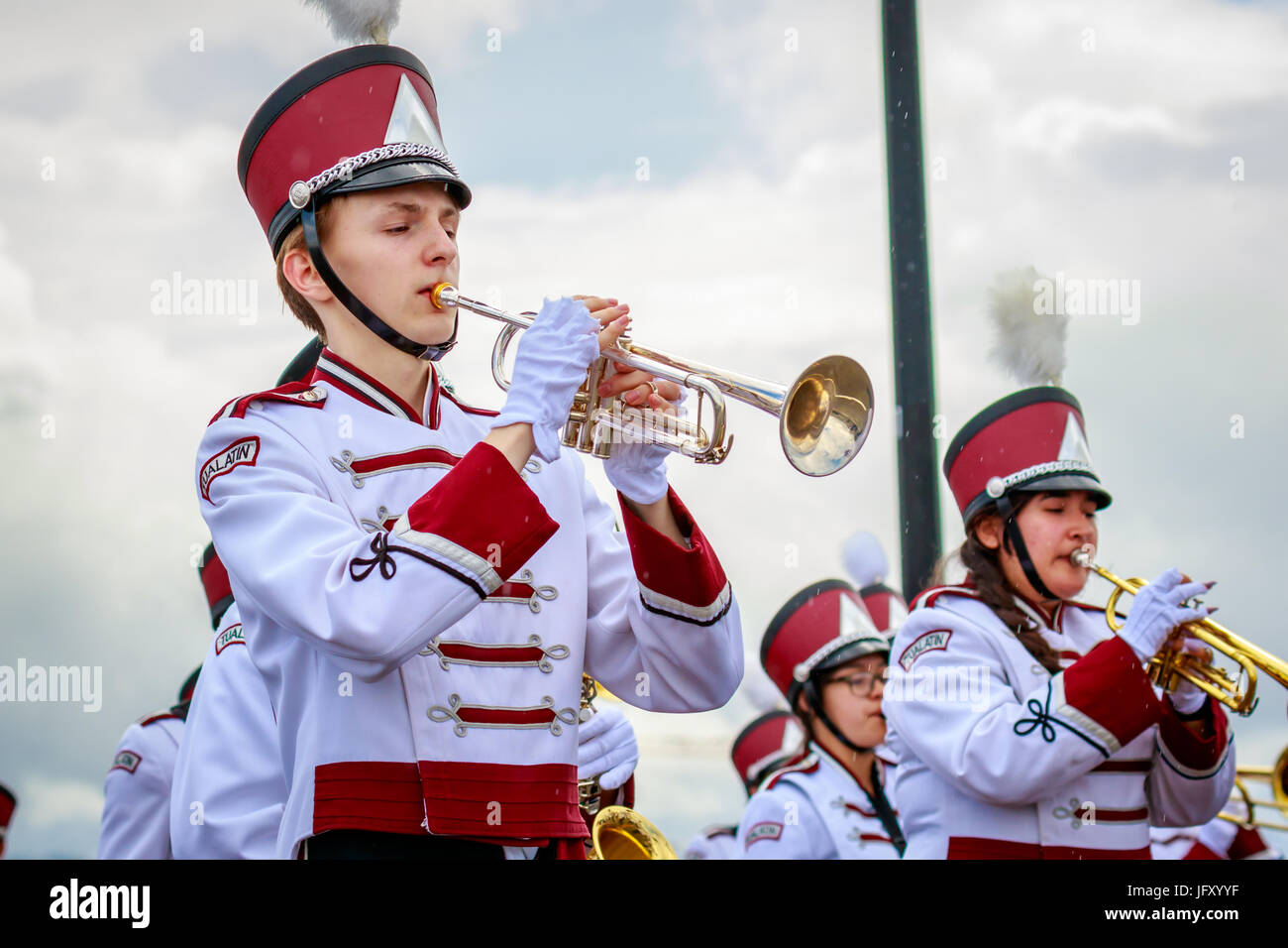 Portland, Oregon, USA June 10, 2017 Tualatin High School Marching