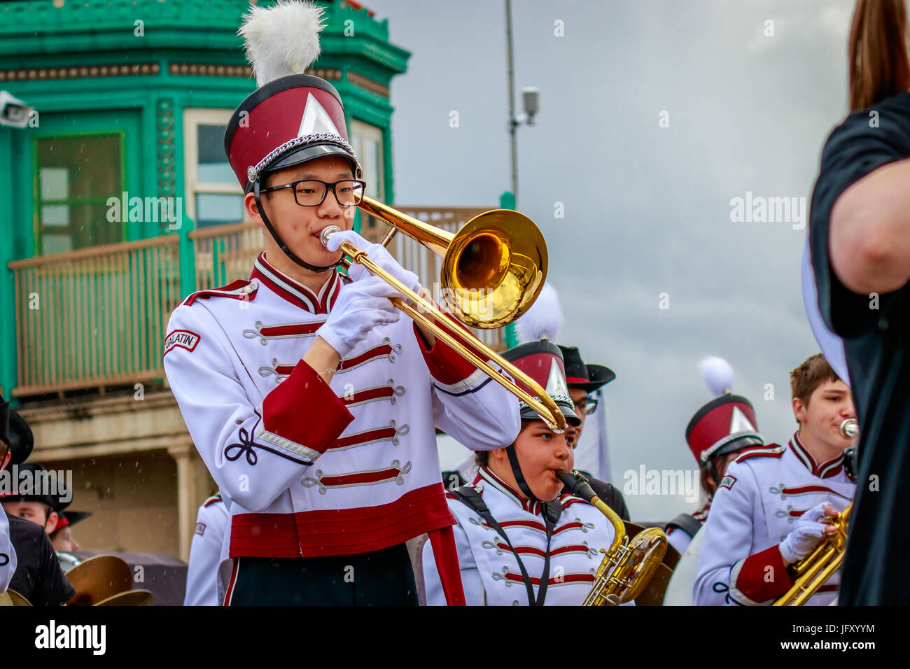 Portland, Oregon, USA June 10, 2017 Tualatin High School Marching