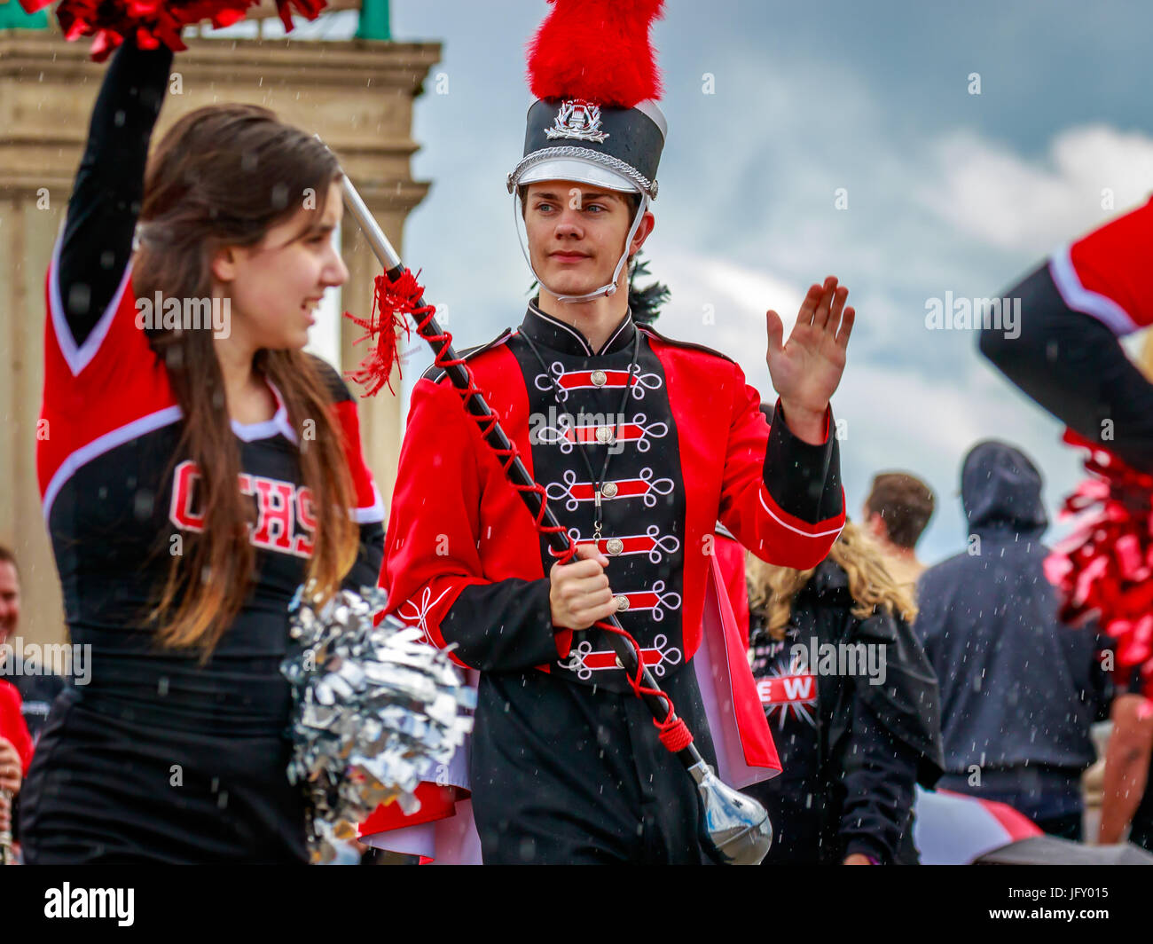Portland, Oregon, USA June 10, 2017 Oregon City High School Marching Band in the Grand Floral