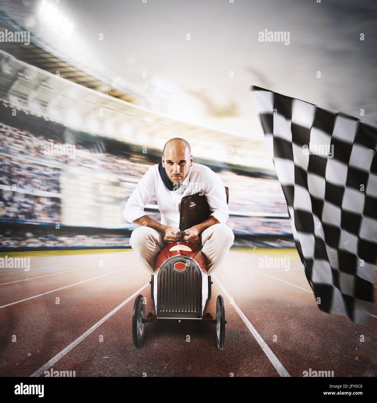 Car race finish line hires stock photography and images Alamy