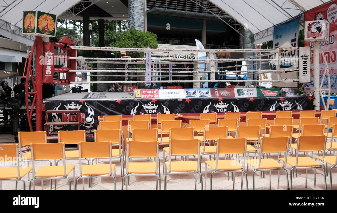 Martial Arts Muay Thai Thai Kick Boxing Ring Pattaya Thailand Stock ...