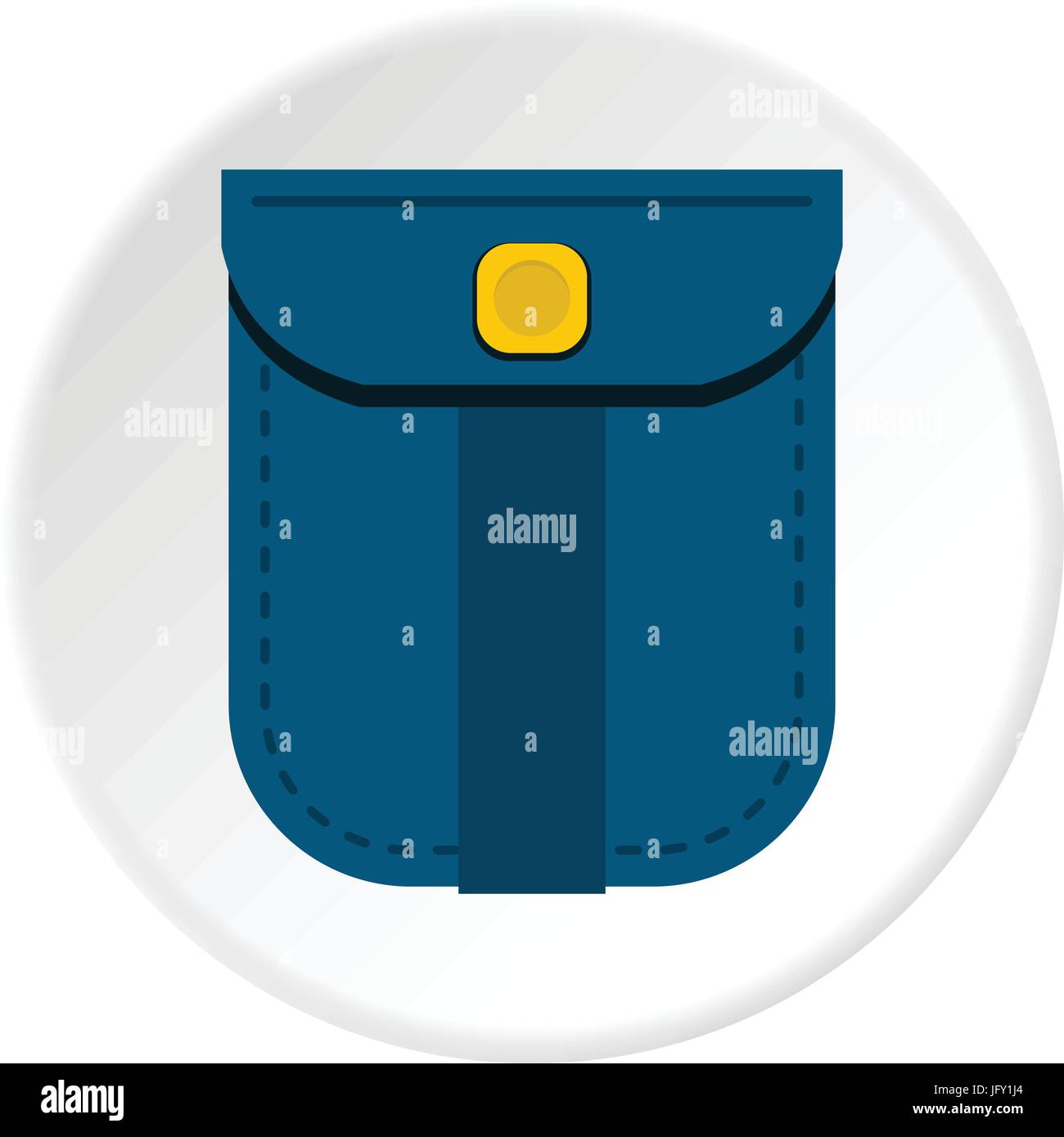 Blue shirt pocket with yellow button icon circle Stock Vector Image ...