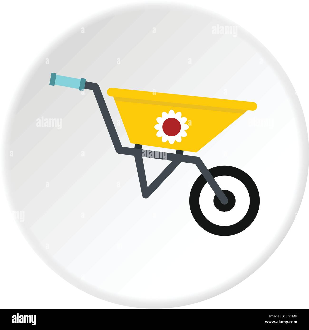 Garden wheelbarrow icon circle Stock Vector Image & Art - Alamy