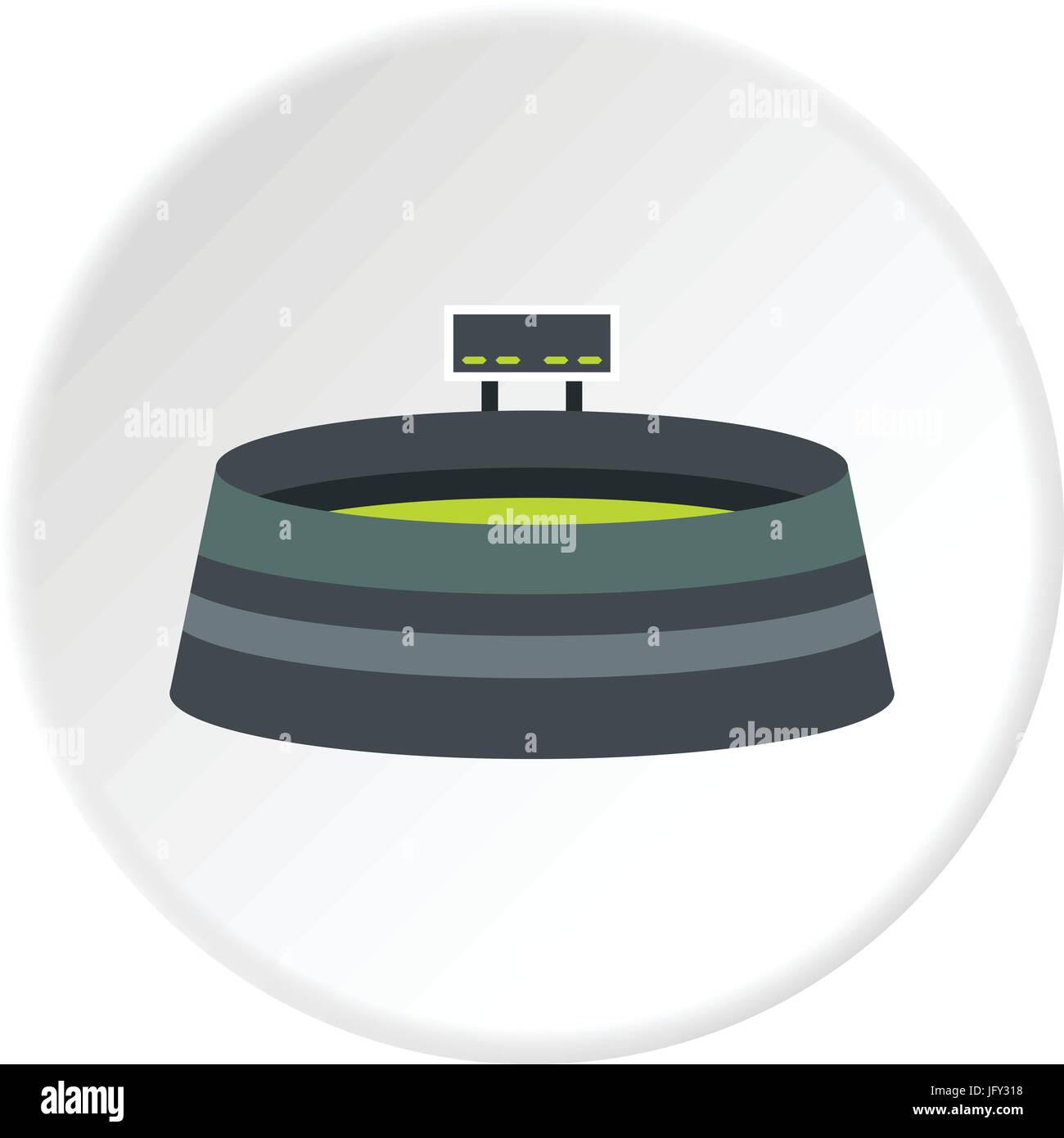 Round stadium with scoreboard icon circle Stock Vector Image & Art - Alamy