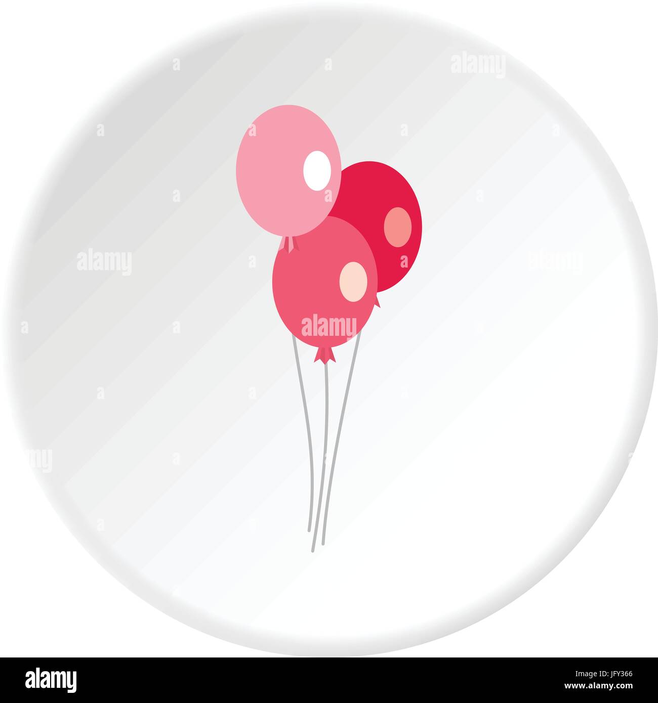 Three balloons icon vector Stock Vector Images - Alamy