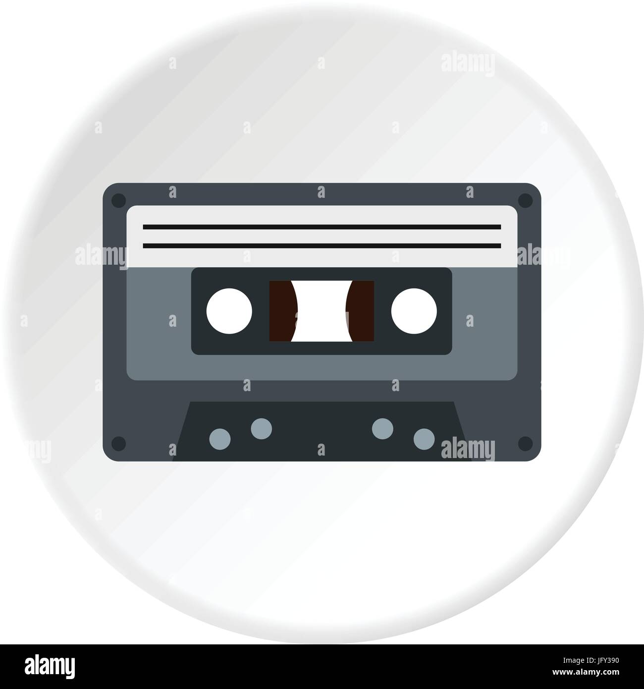 Audio cassette icon circle Stock Vector Image & Art - Alamy