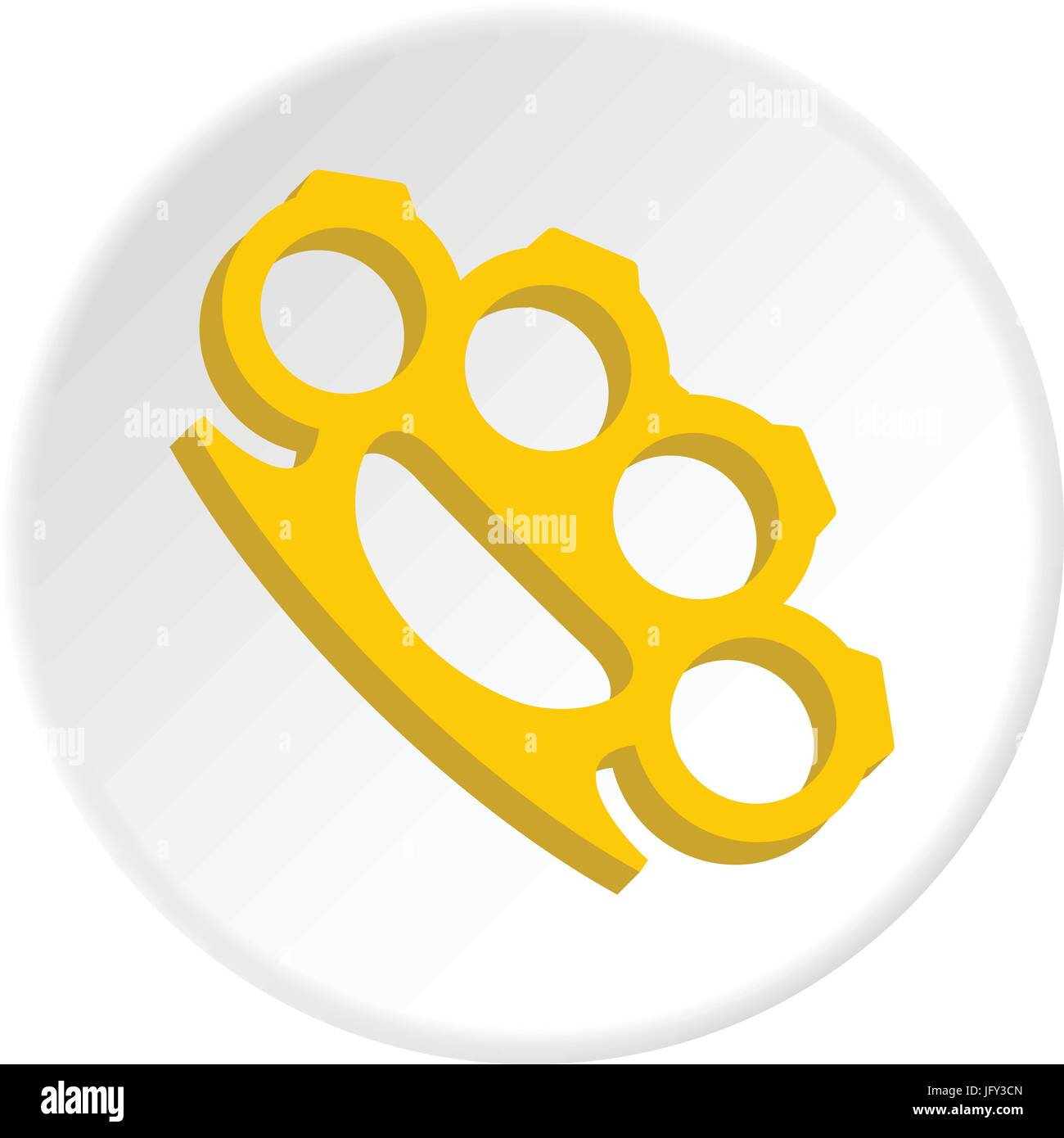 Yellow knuckles icon circle Stock Vector Image & Art Alamy