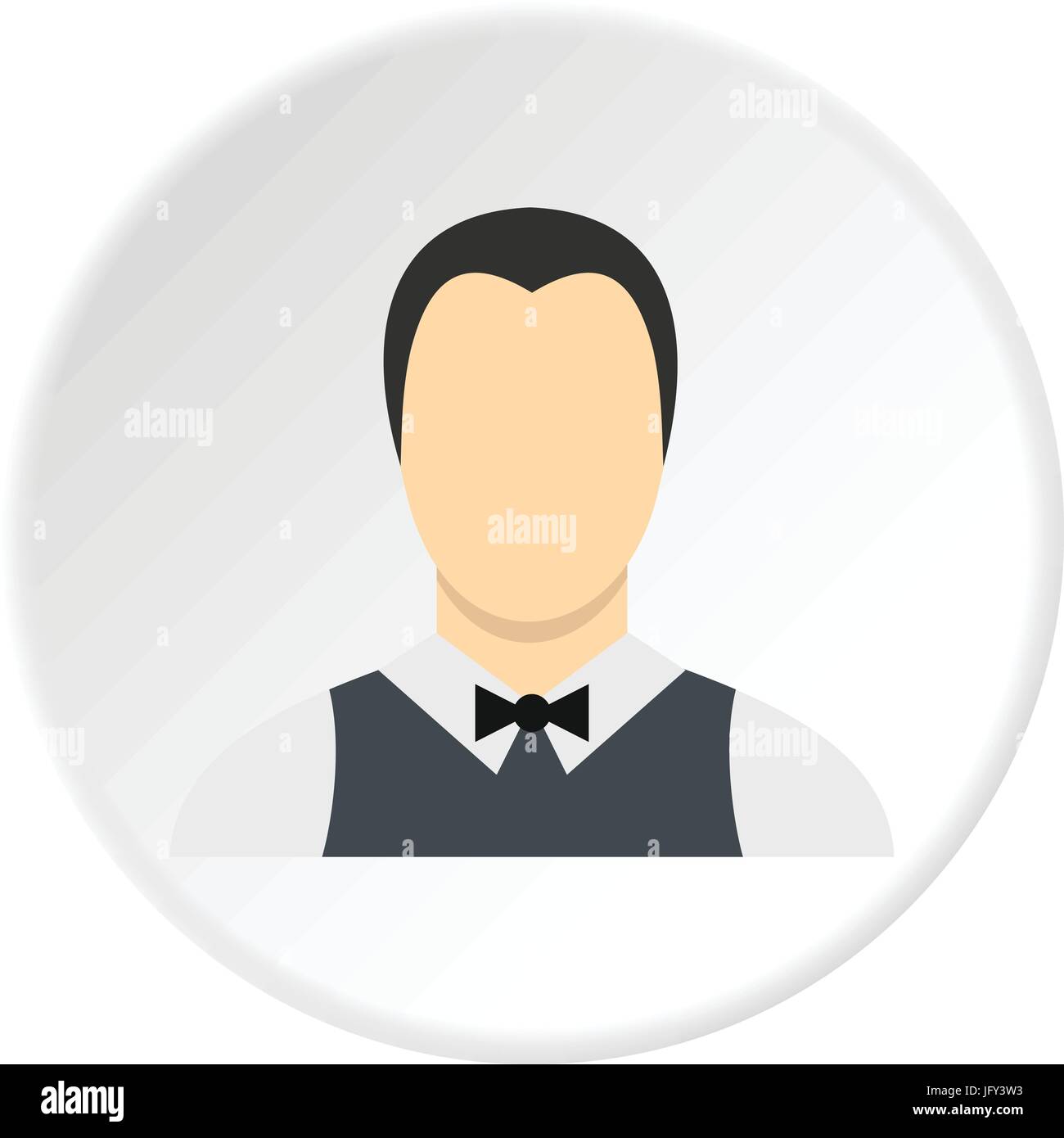 Waiter icon circle Stock Vector Image & Art - Alamy