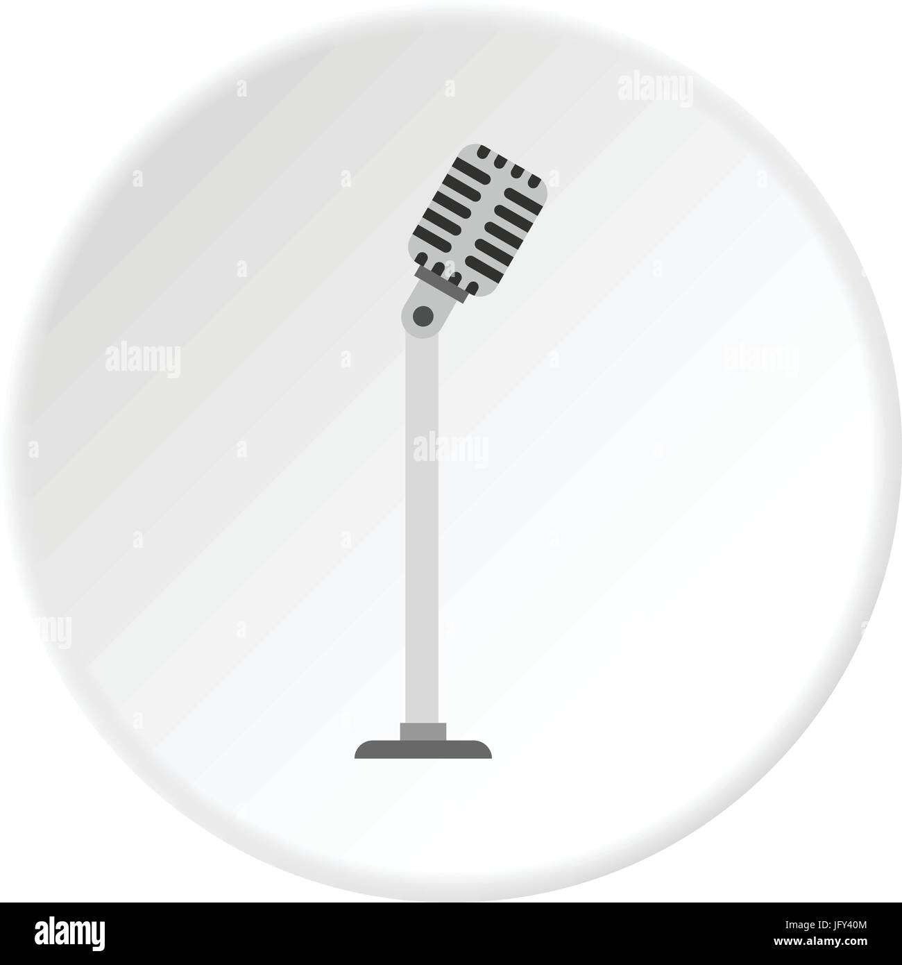 Microphone on stand icon circle Stock Vector Image & Art - Alamy