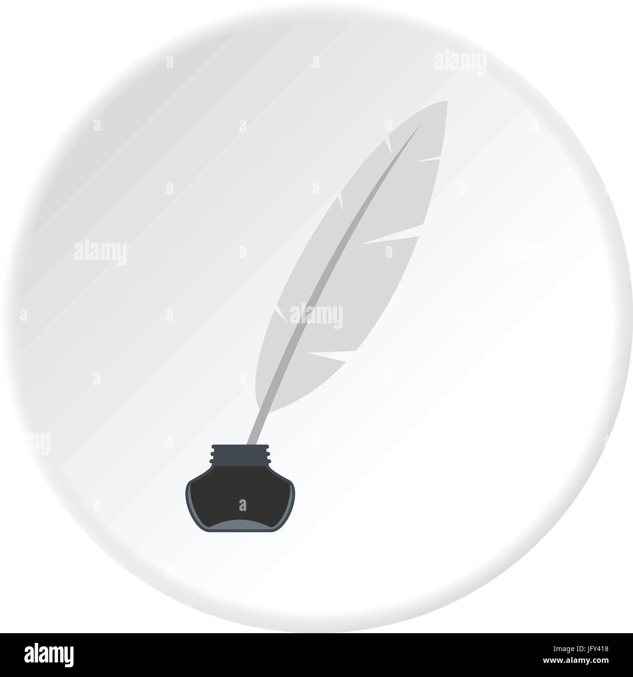 Ink with pen icon circle Stock Vector Image & Art - Alamy