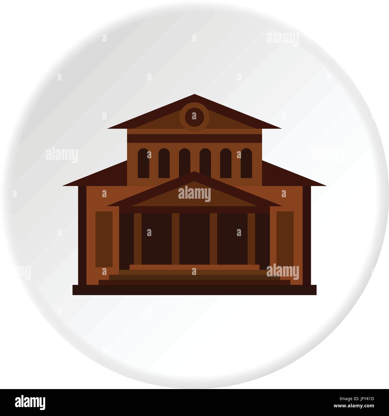 Theater building icon circle Stock Vector Image & Art - Alamy