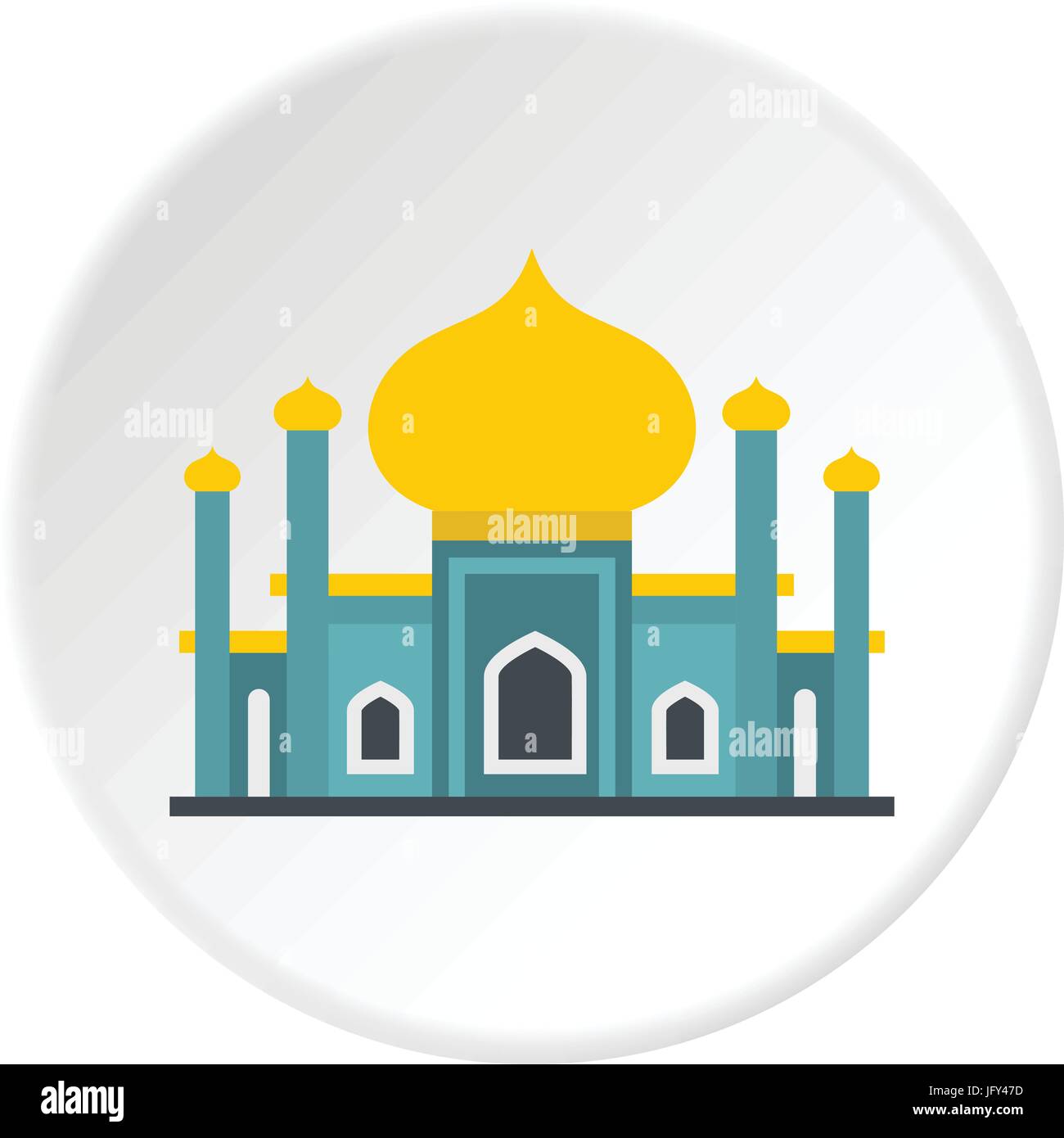 Muslim mosque icon circle Stock Vector Image & Art - Alamy