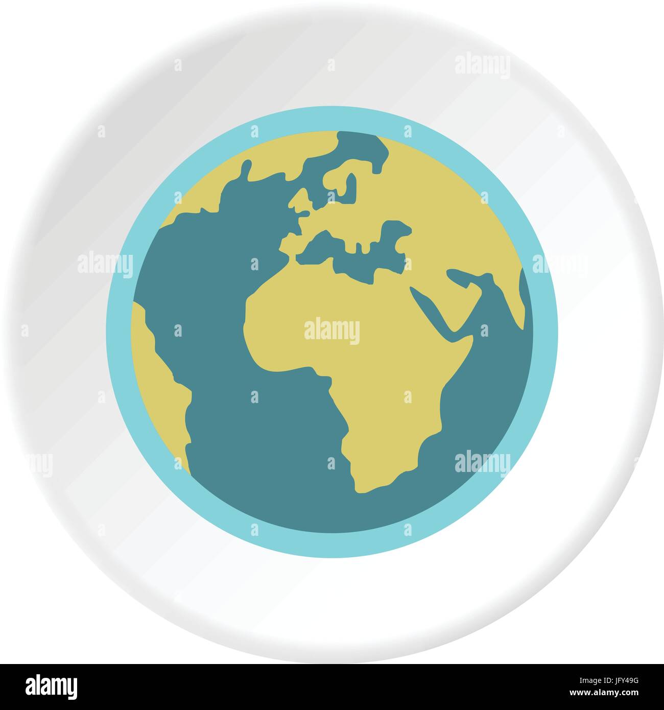 Blue planet Earth icon circle Stock Vector Image & Art - Alamy