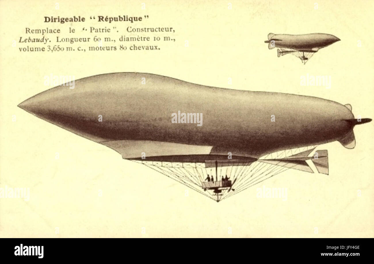 Moisson, 24 Juin 1908, Dirigéable République, Première Ascension