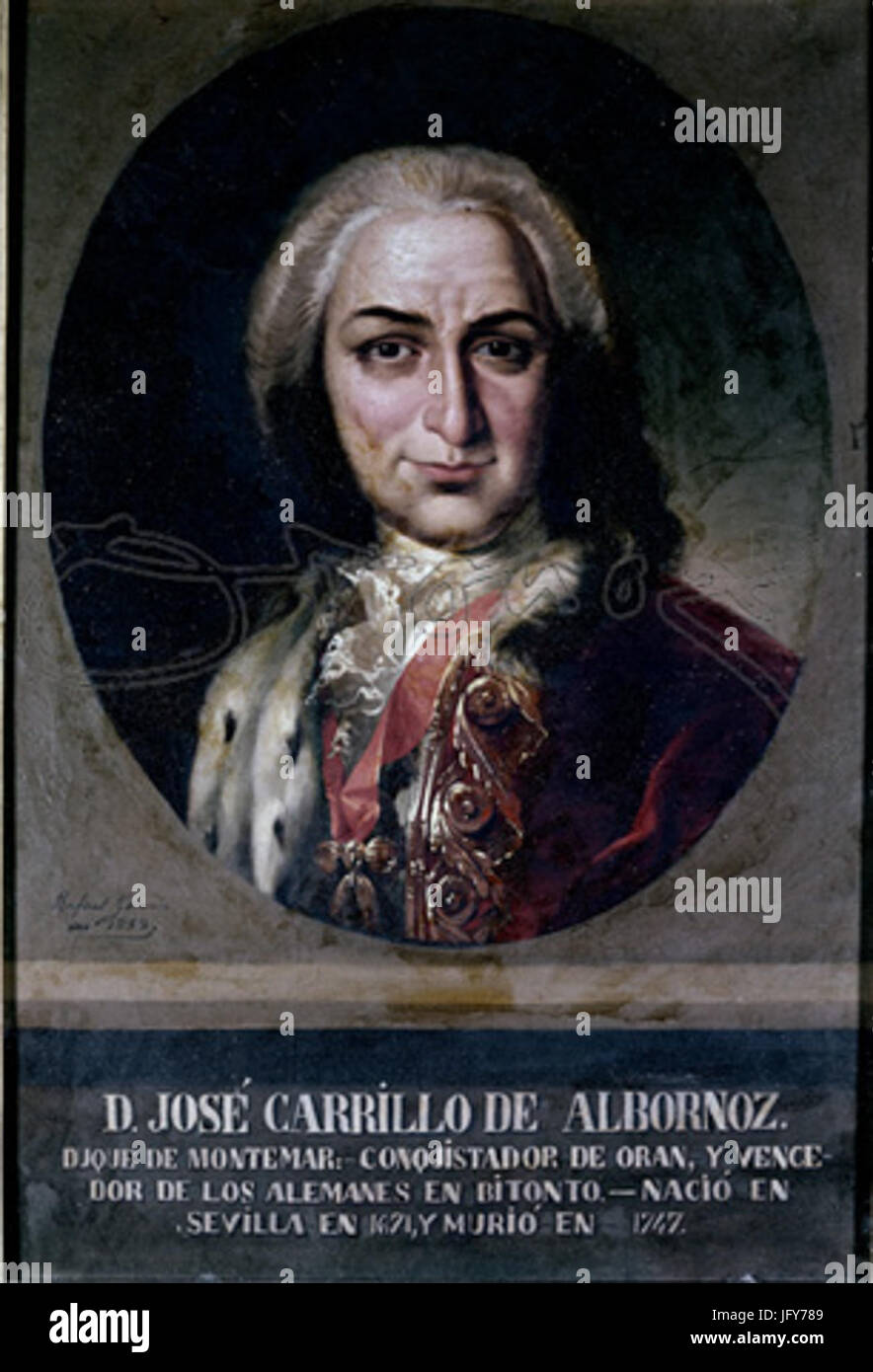 Duke José Carrillo de Albornoz of Montemar Stock Photo Alamy