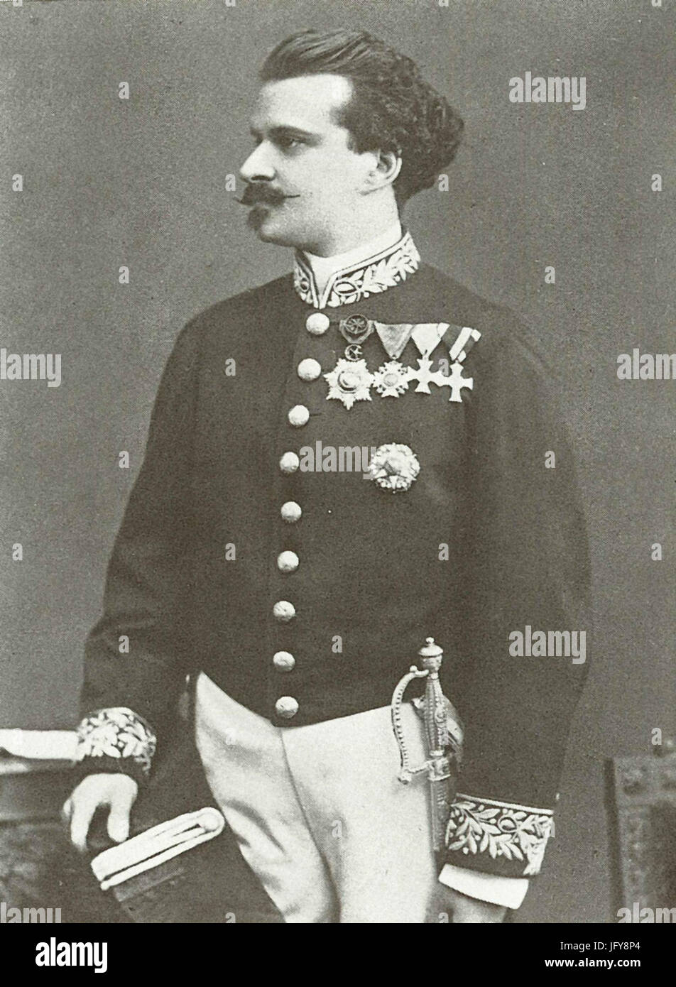 Eduard Strauß by J. Gertinger ca 1873 Stock Photo