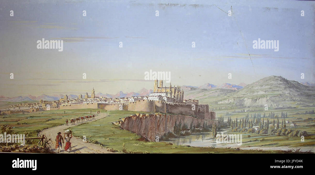 Environs de San Sebastian par Didier Petit de Meurville (années 1850) Stock Photo