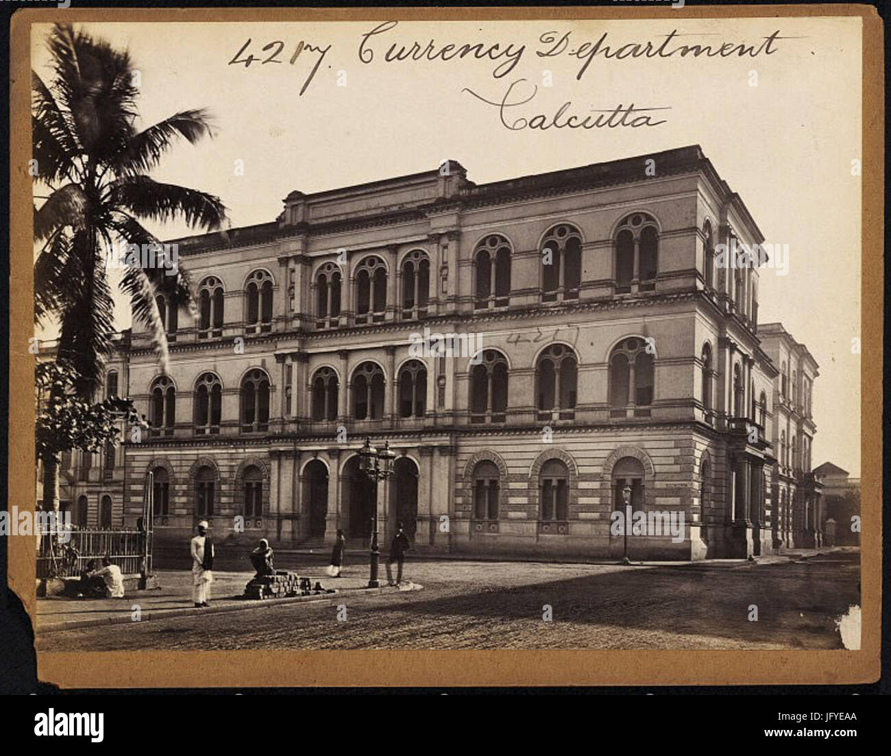Currency Department Calcutta by Francis Frith Stock Photo