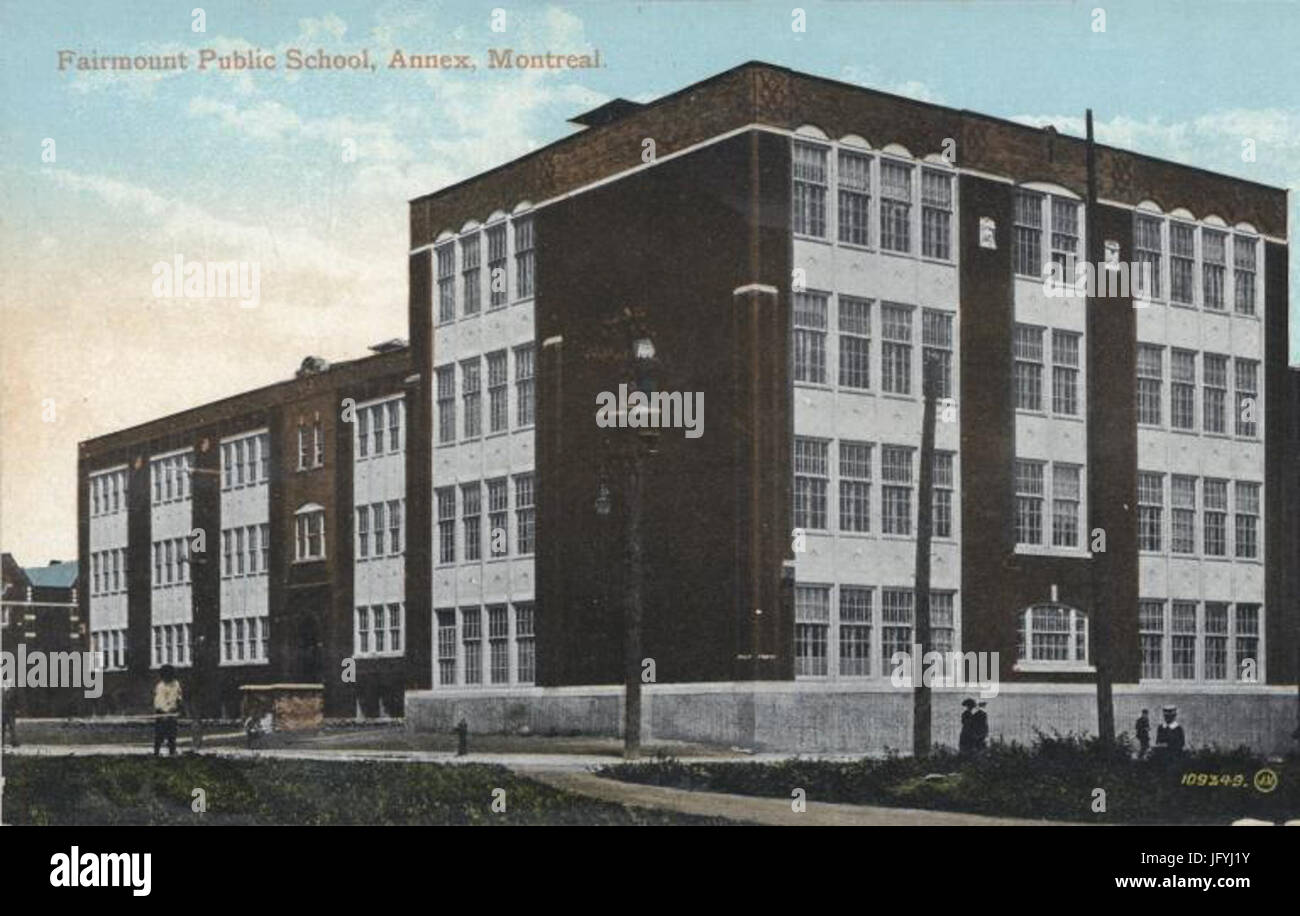 Fairmount Public School Annex Montreal QC about 1910 Stock Photo Alamy