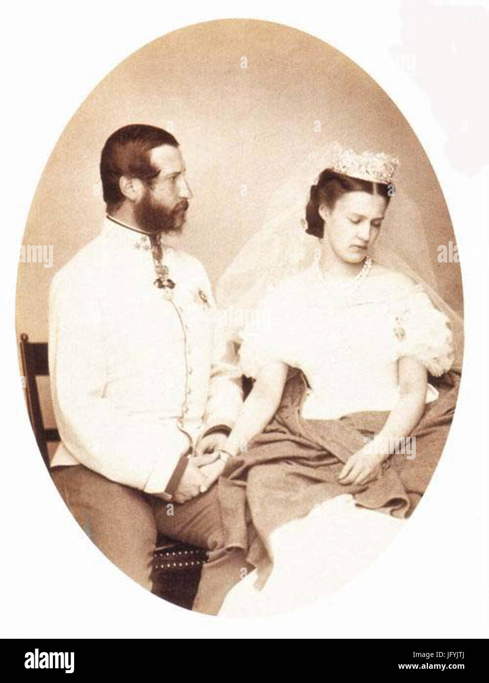 Felipe de Württemberg e Maria Teresa de Áustria-Teschen Stock Photo