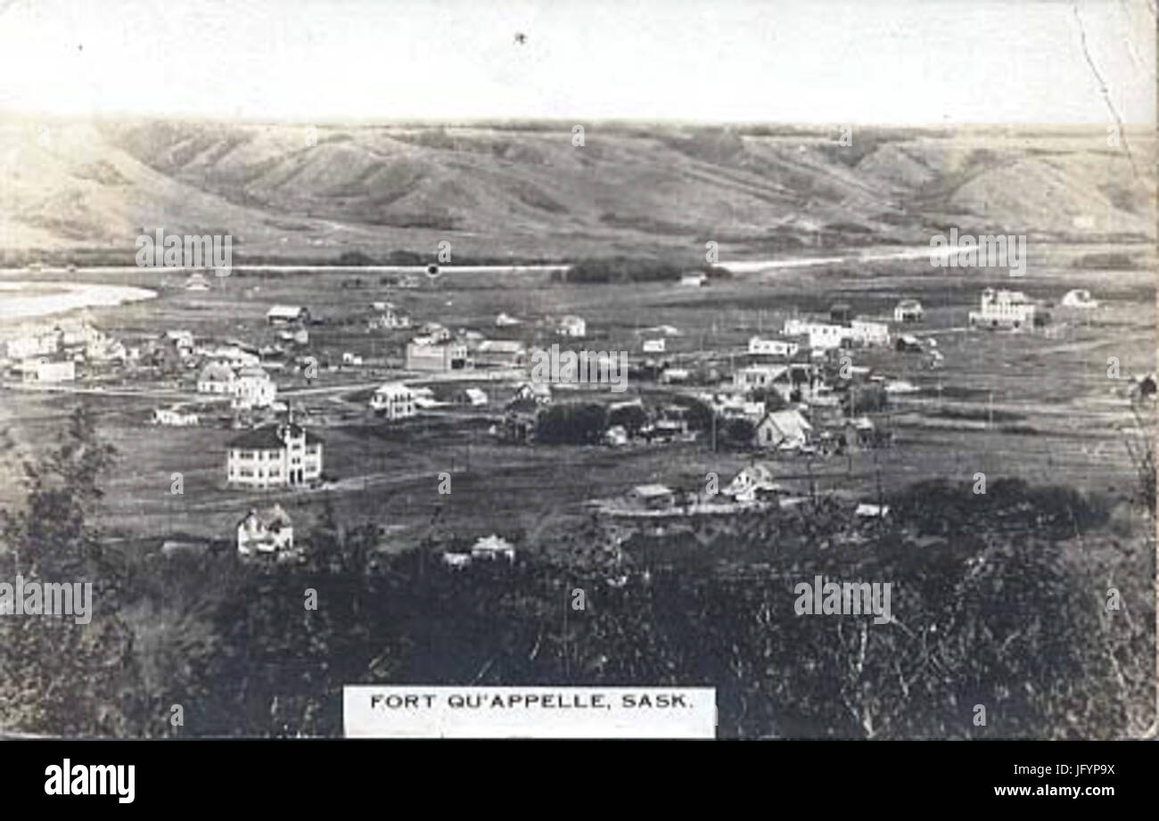 Fort Qu Appelle circa 1910 Stock Photo Alamy