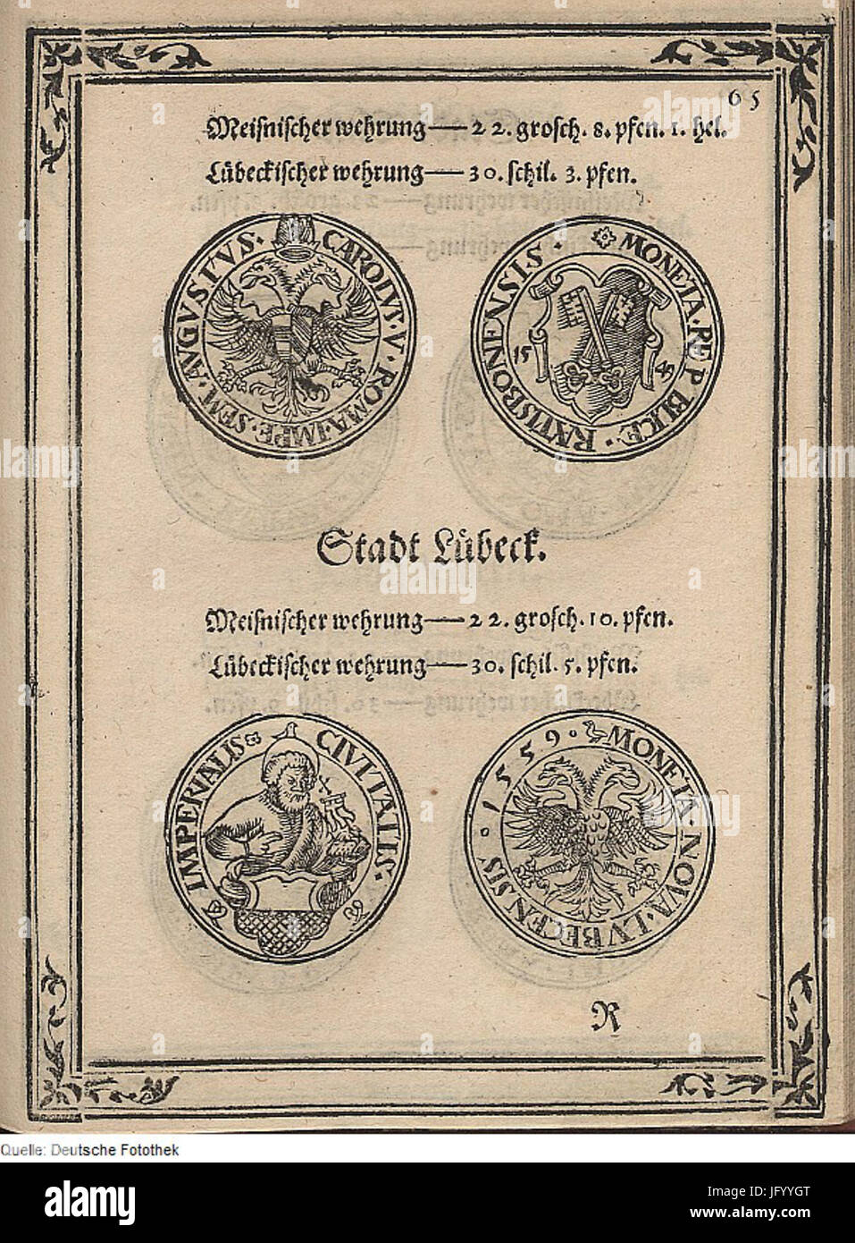 A photograph from the Fotothek collection, focusing on coinage and ...