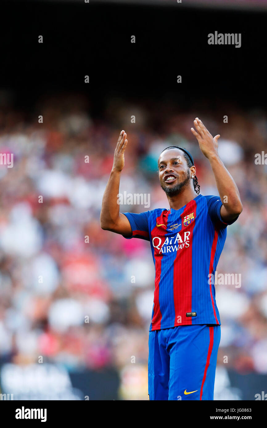 Barcelona, Spain. Credit D. 24th June, 2017. Ronaldinho (Barcelona