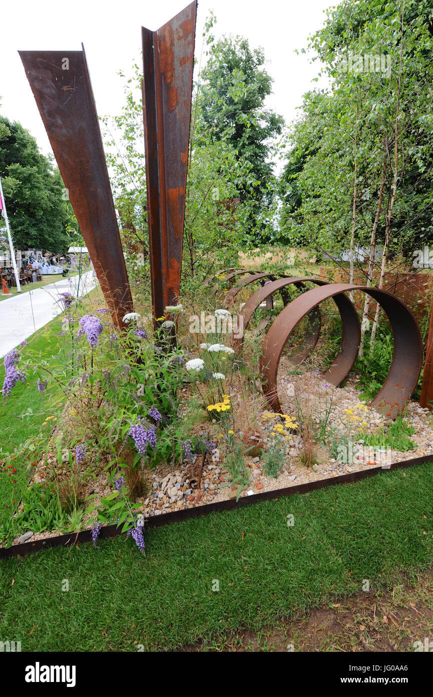 London, UK. 3rd Jul, 2017. The Brownfield Metamorphosis Garden Name