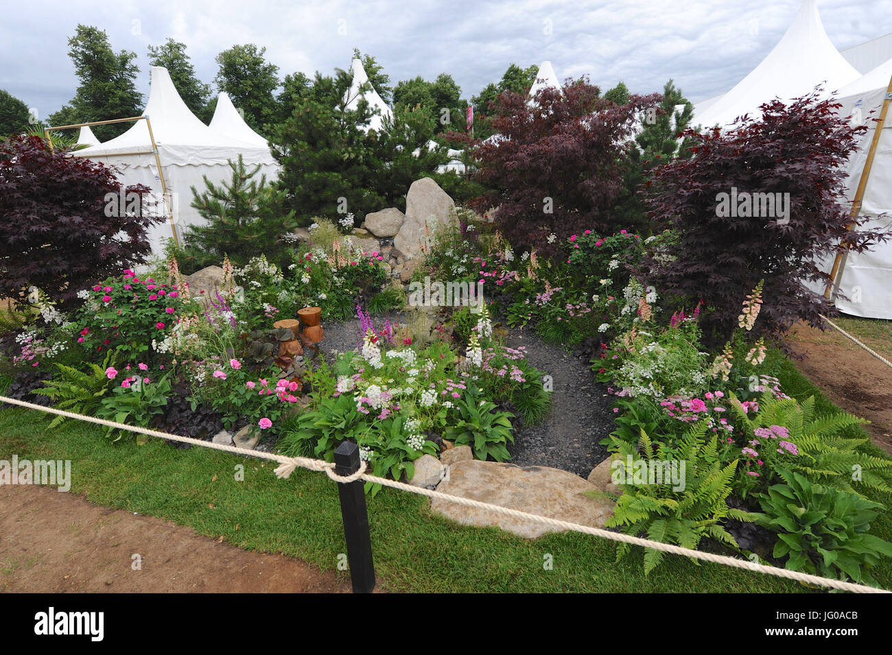 London, UK. 3rd Jul, 2017. The Oregon Garden (designed by Sadie May