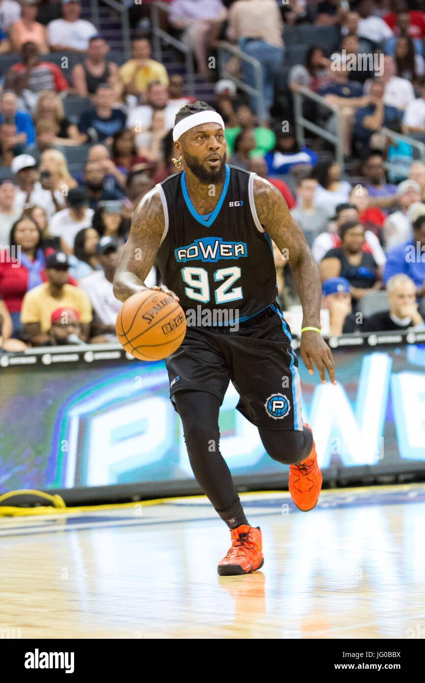 Charlotte,USA. 2nd July,2017. Week 2 BIG3 basketball tournament