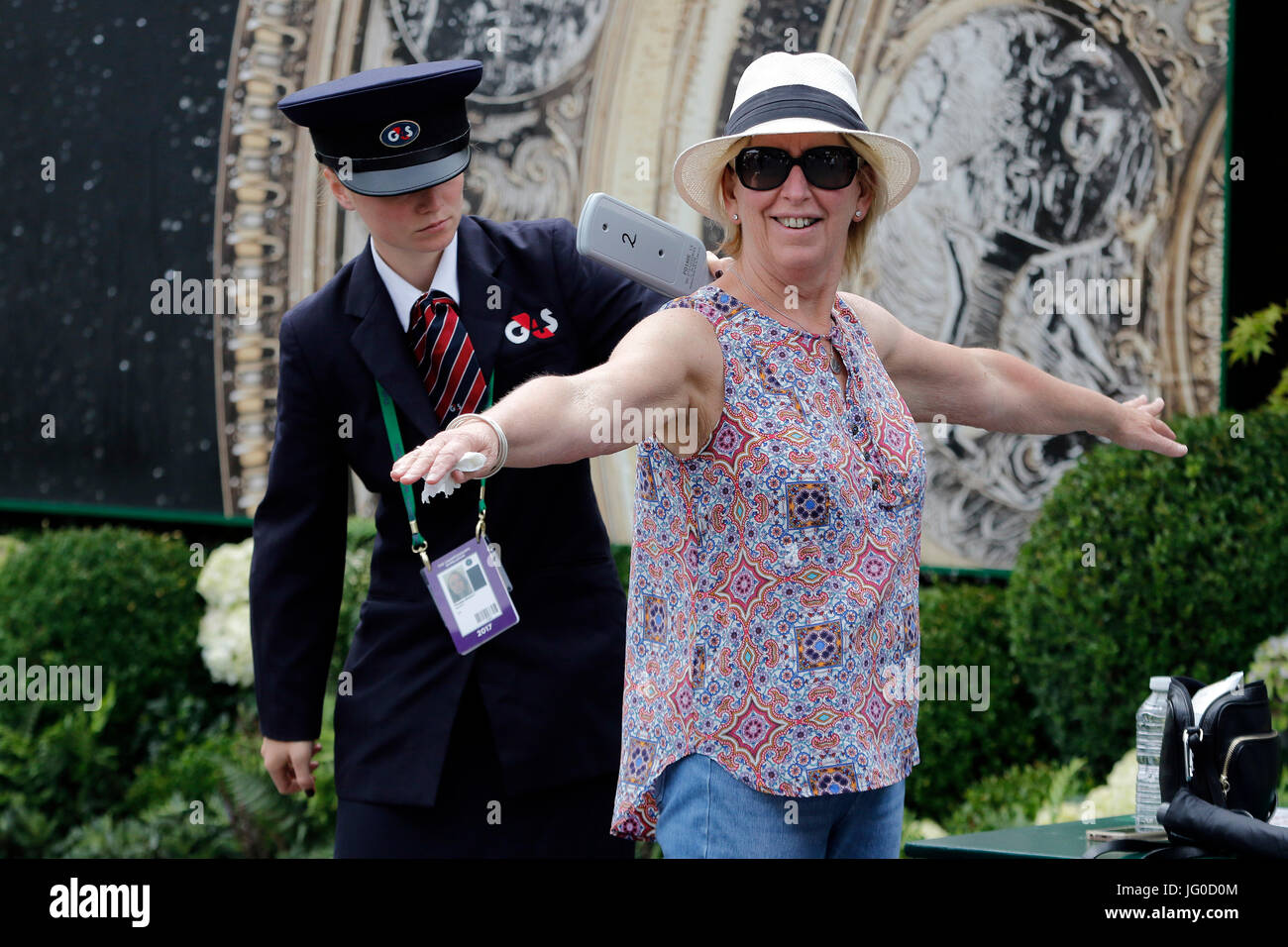 WIMBLEDON SECURITY CHECK, THE WIMBLEDON CHAMPIONSHIPS 2017, THE