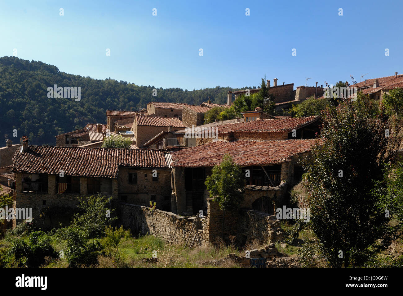 Village of Arseguel, LLeida province, Spain Stock Photo