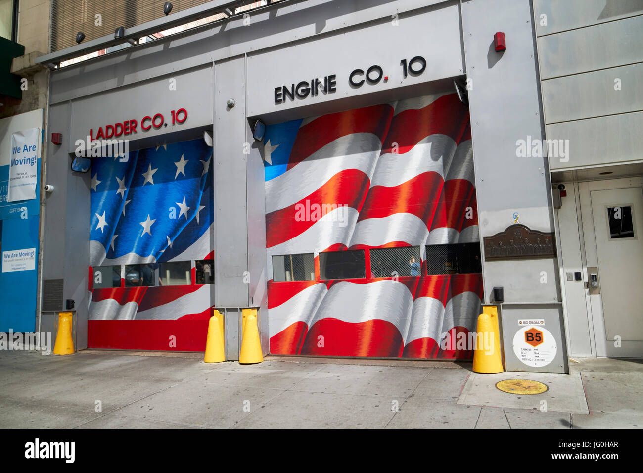 fdny engine 10 ladder 10 company station liberty street New York City USA Stock Photo