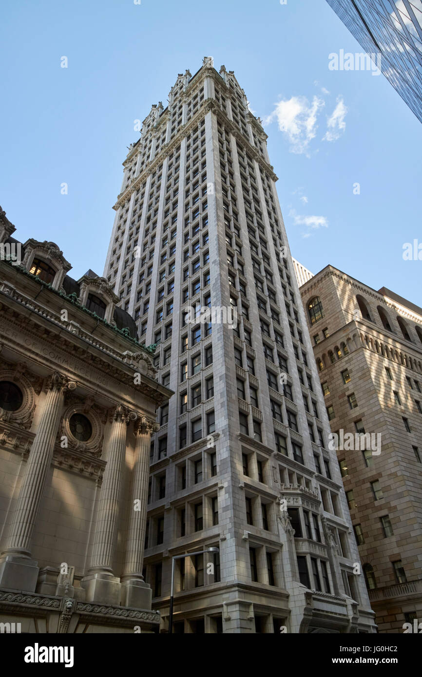 liberty tower office building financial district New York City USA Stock Photo