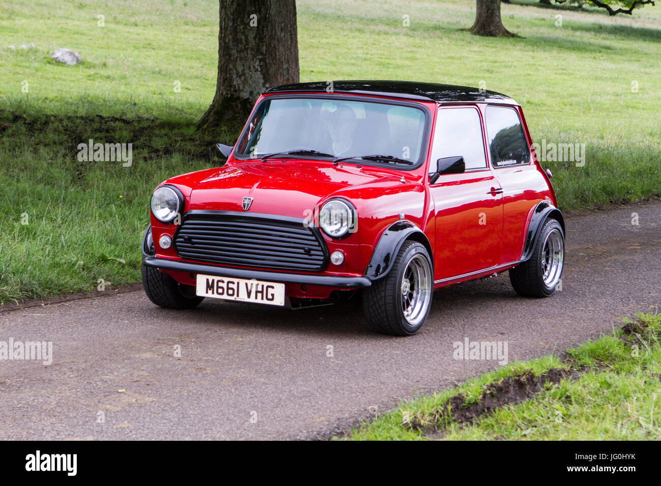 1995 Rover Mini Sprite Mark Woodward Classic Events,  classic cars, & vintage vehicles. Stock Photo